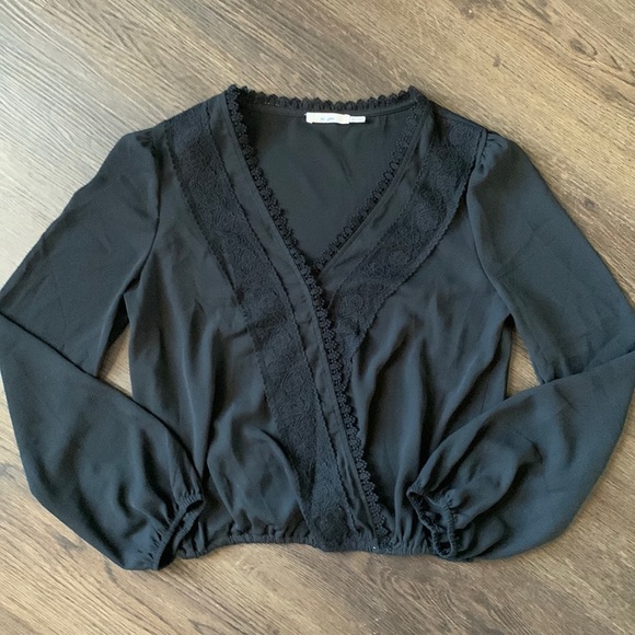 Mi Ami Tops - Mi Ami black with lace top size XS